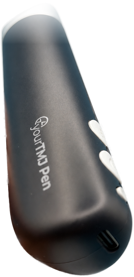 yourTMJ Pen (Gen 2) held in a hand