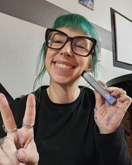 A yourTMJ Pen customer using the Pen